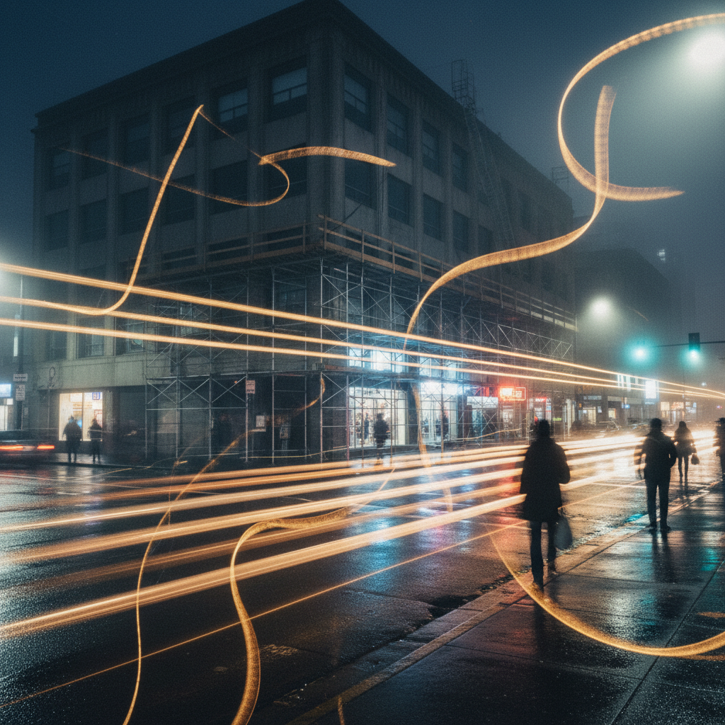Night Grid Interrupted